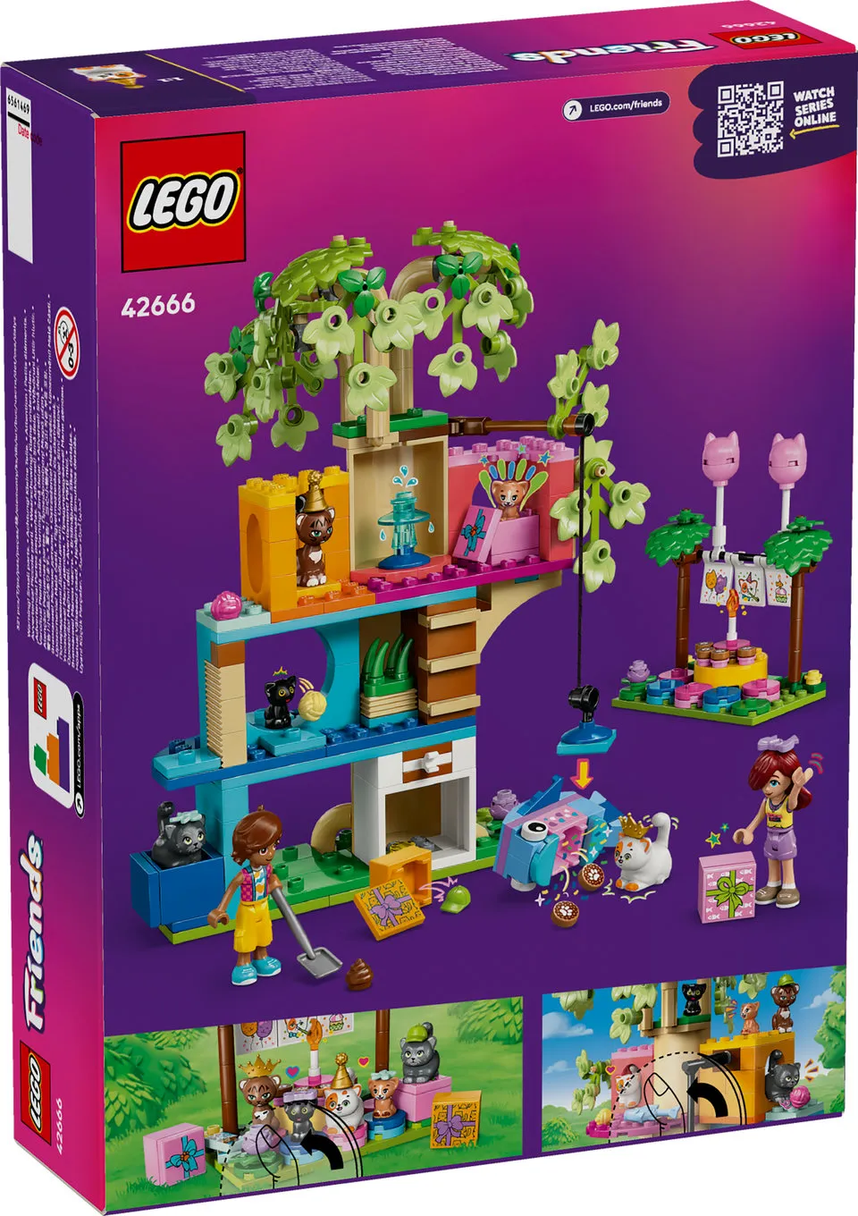 LEGO Friends 42666 Kocie przyjęcie i domek na drzewie – zdjęcie 2 z 3