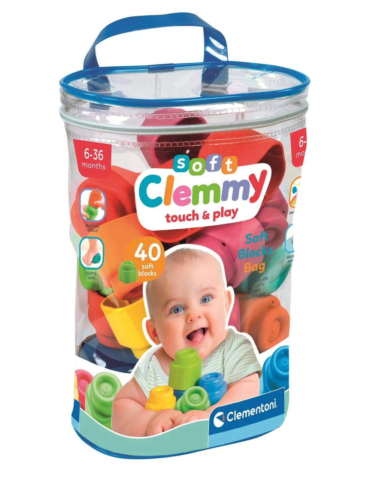 Woreczek z 40 Klockami Soft Clemmy – zdjęcie 1 z 6