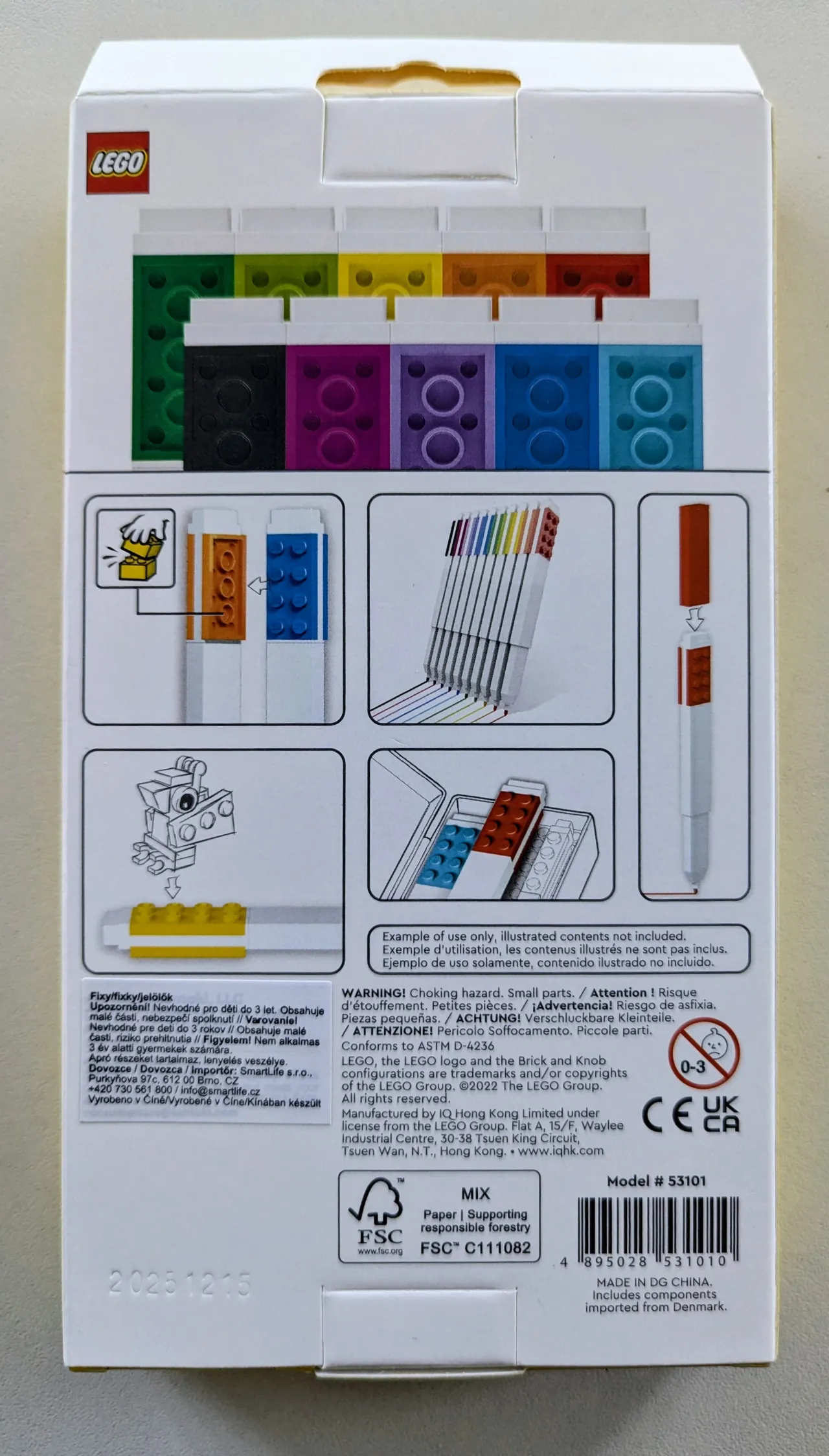 LEGO 53101 Flamastry – zestaw 10 kolorów – zdjęcie 2 z 2