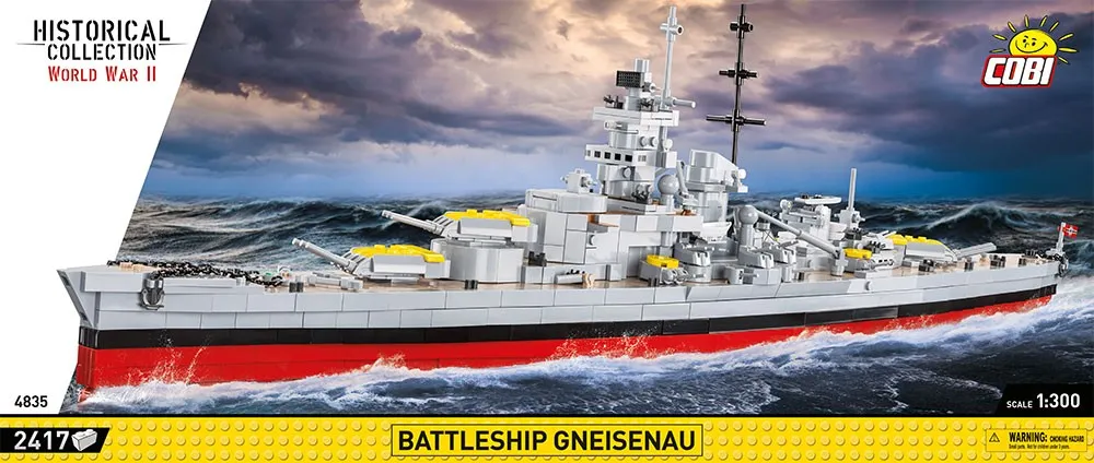 Klocki Historical Collection Battleship Gneisenau – zdjęcie 9 z 10