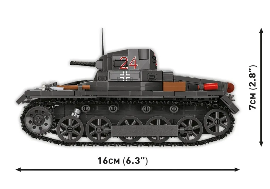 Klocki Niemiecki Czołg Panzer Ausf.B 654 elementy – zdjęcie 5 z 10