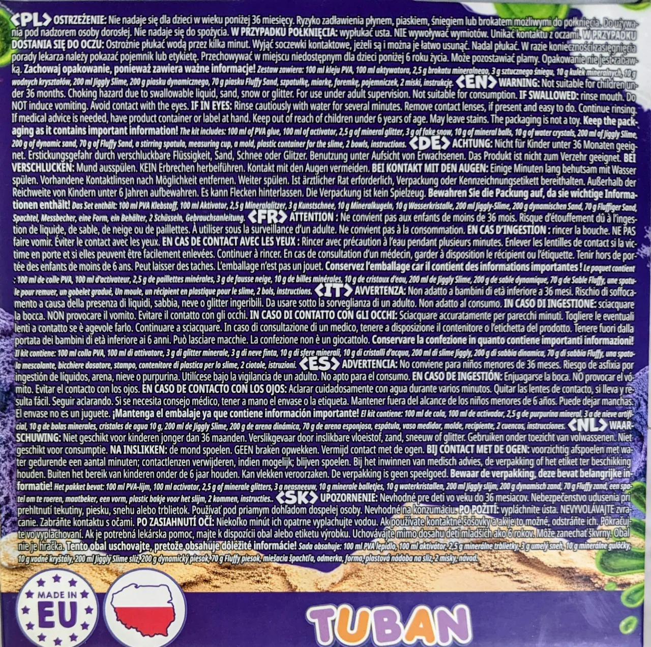 TUBAN Zestaw mas sensorycznych – zdjęcie 5 z 5