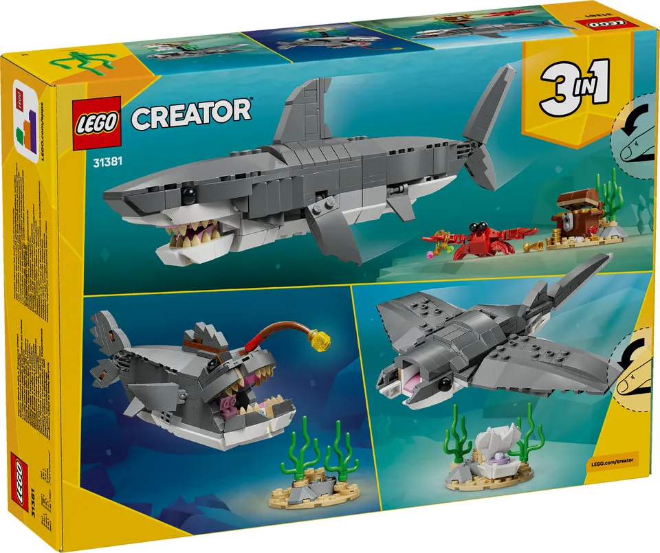 LEGO Creator 3w1 31381 Groźny rekin i skrzynia ze skarbem – zdjęcie 2 z 3