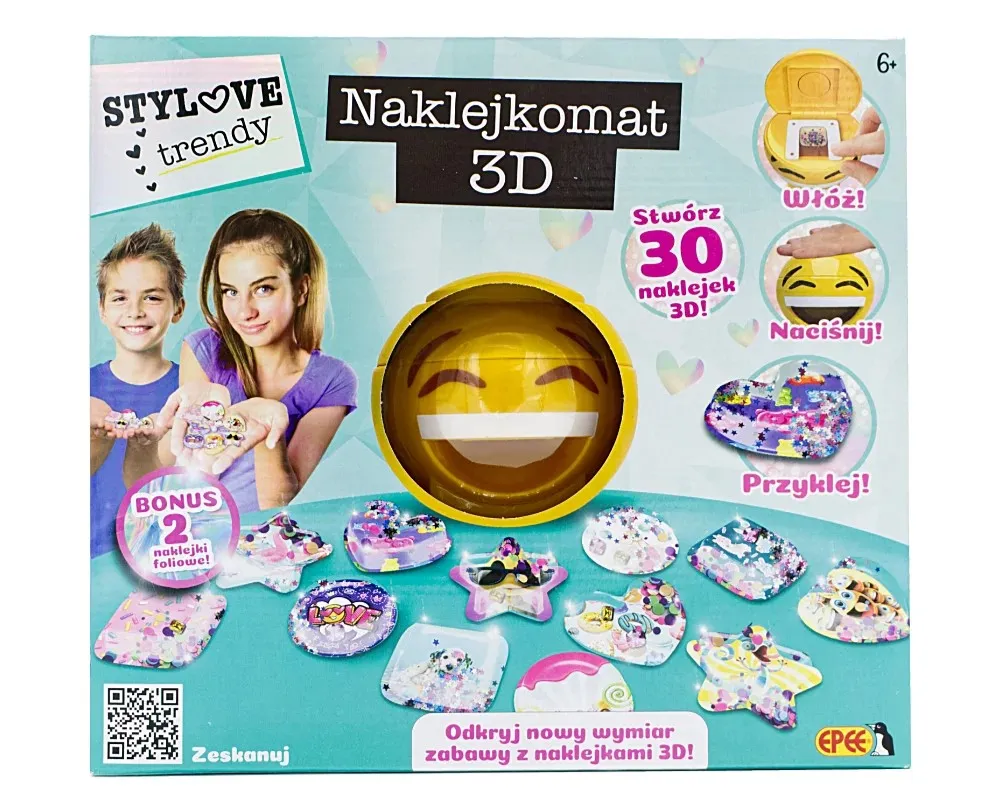 Naklejkomat 3D Zestaw Kreatywny do tworzenia naklejek 3D EPEE EP60175 – zdjęcie 1 z 3