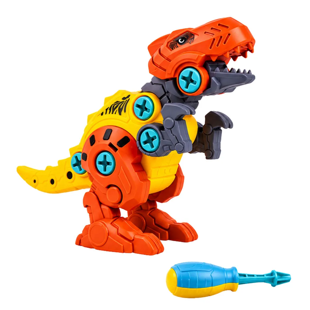 Klocki Konstrukcyjne Dinozaury Zestaw do Skręcania z Wkrętarką 4w1 – zdjęcie 2 z 8