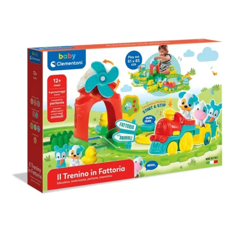 Clementoni Interaktywny Pociąg Farma Baby 17391