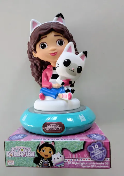 Lampka nocna 3D Koci Domek Gabi 25 cm