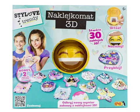 Naklejkomat 3D Zestaw Kreatywny do tworzenia naklejek 3D EPEE EP60175