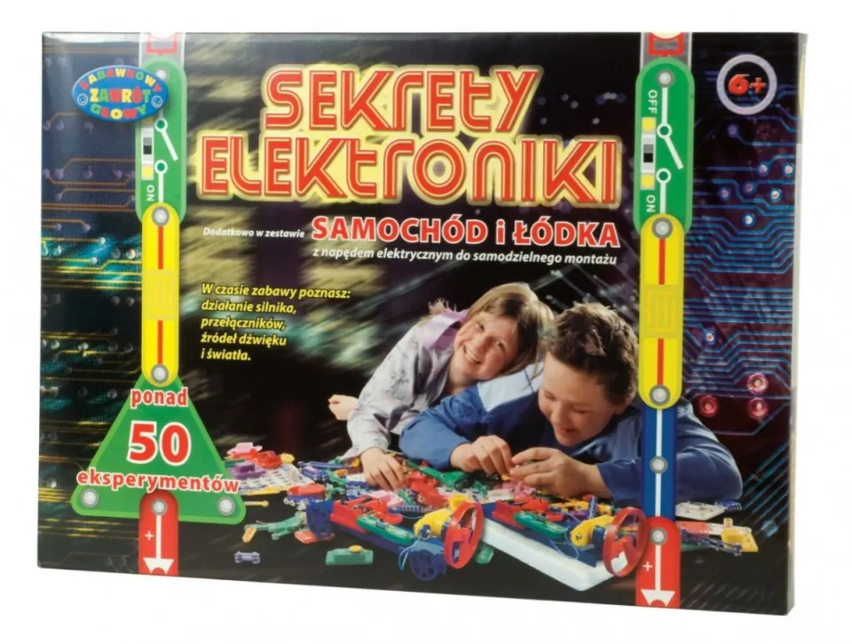 Dromader Sekrety Elektroniki samochód i łódka 50 eksperymentów