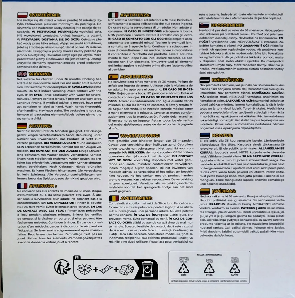 TUBAN Sensoryczny Plac Budowy: Piasek Dynamiczny, Fluffy i Pojazdy Wader – zdjęcie 4 z 4