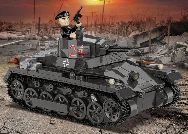 Klocki Niemiecki Czołg Panzer Ausf.B 654 elementy – zdjęcie 2 z 10