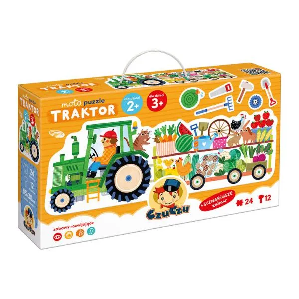 Puzzle CzuCzu 24 elementów Moto puzzle Traktor 2+ 3+