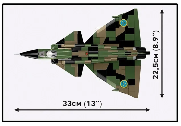 Klocki Saab AJS 37 Viggen 911 klocków – zdjęcie 4 z 10