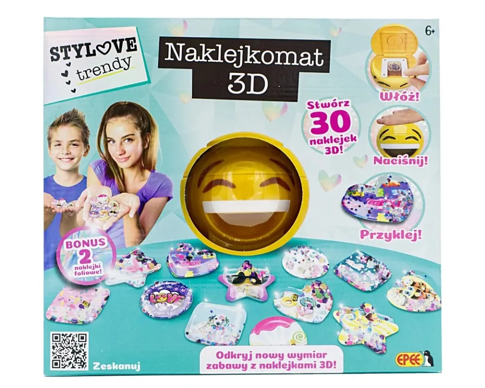 Naklejkomat 3D Zestaw Kreatywny do tworzenia naklejek 3D EPEE EP60175 – zdjęcie 1 z 3
