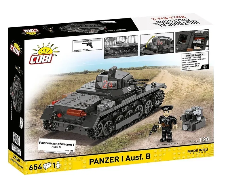 Klocki Niemiecki Czołg Panzer Ausf.B 654 elementy – zdjęcie 3 z 10