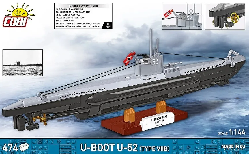 Klocki U-Boot U-52 474 elementy – zdjęcie 7 z 10