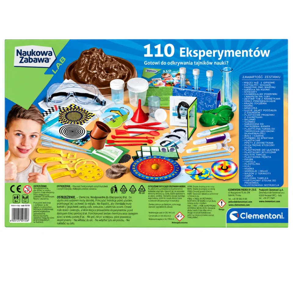 Clementoni 110 Eksperymentów Naukowa zabawa – zdjęcie 2 z 4